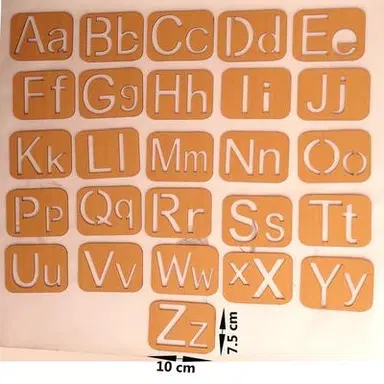 Wooden Alphabet Stencils