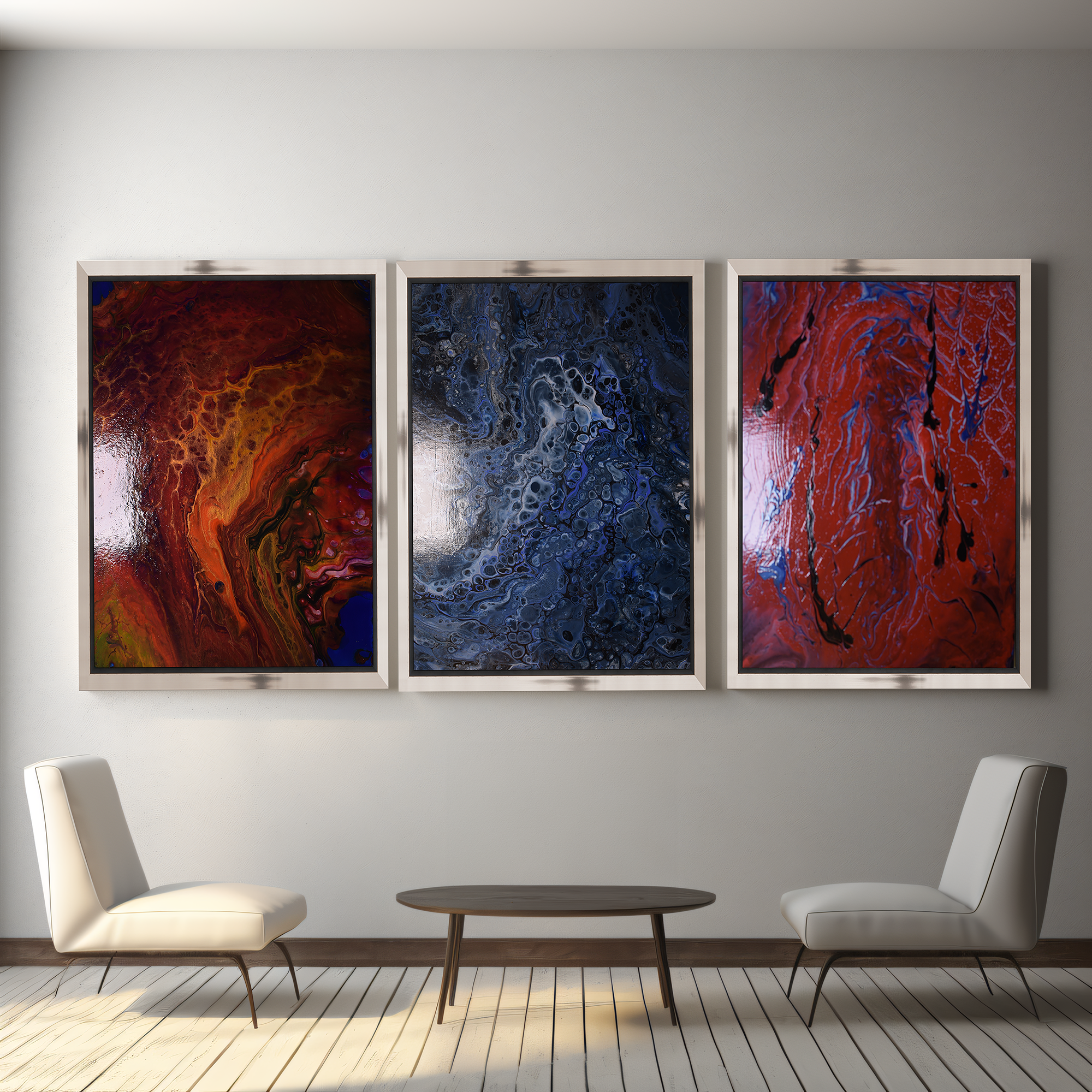 Acrylic Pour Paintings