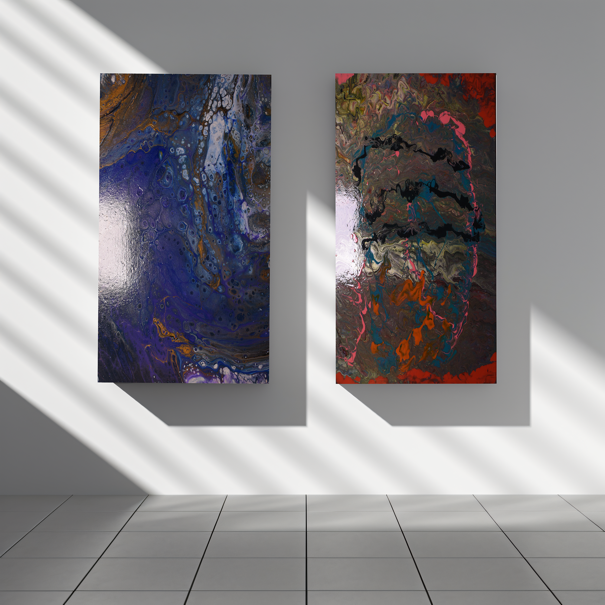 Acrylic Pour Paintings