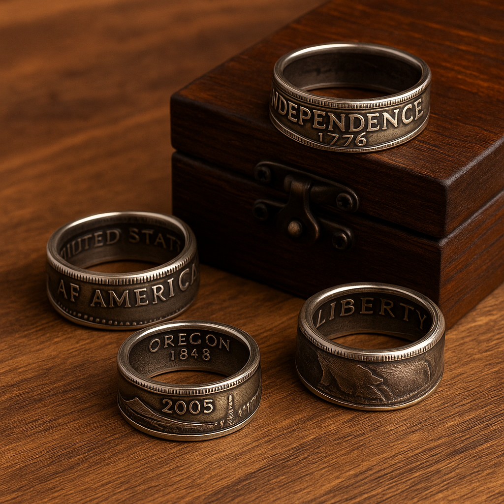 U.S. Coin Rings (State Quarters and Half Dollars)