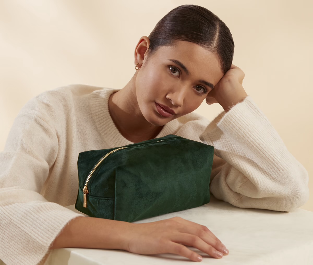 Trousse de toilette velours – Personnalisable