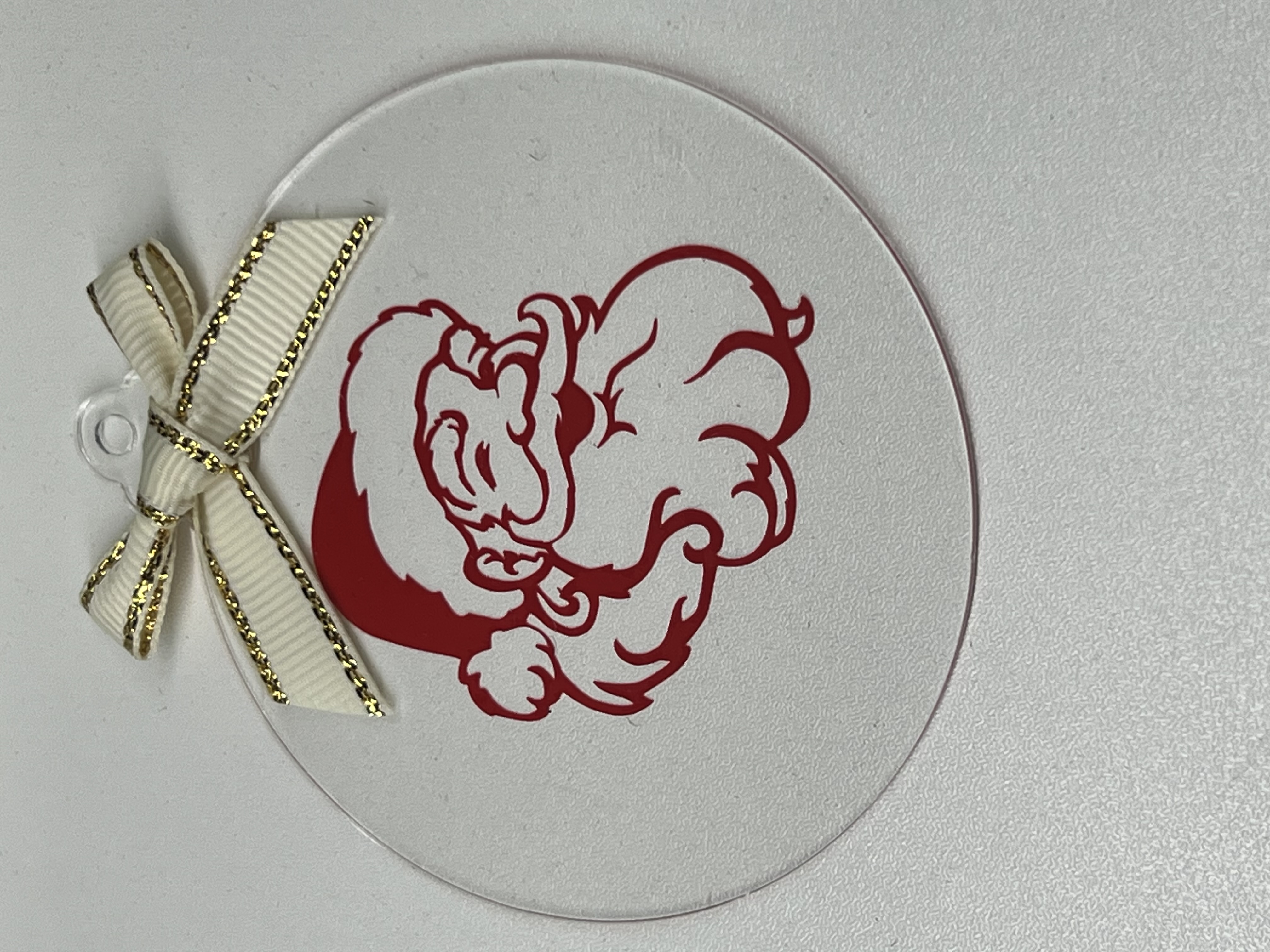 Boule de Noël personnalisable – Plexiglas transparent