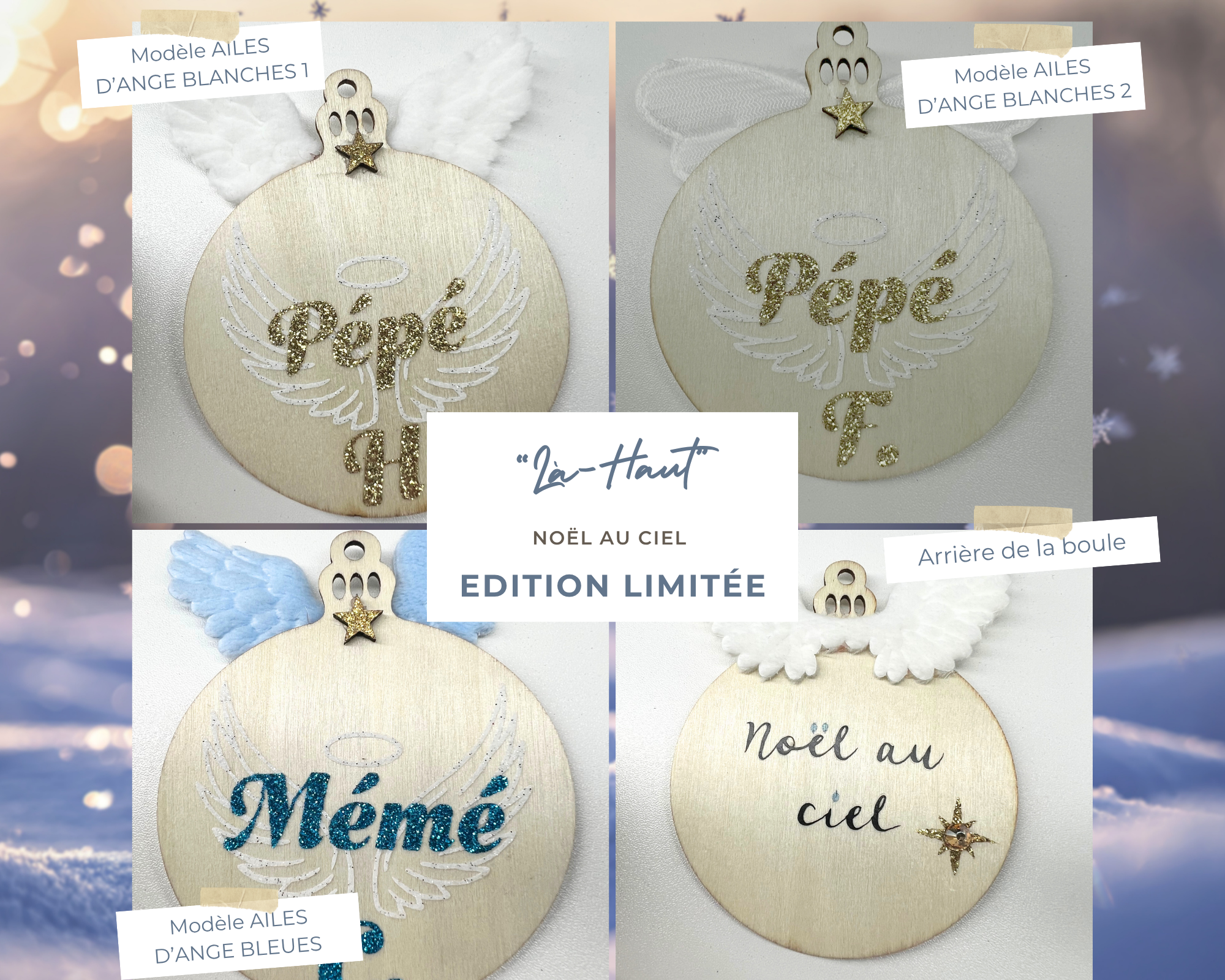 ⭐ Box 2 Boules de Noël Personnalisées