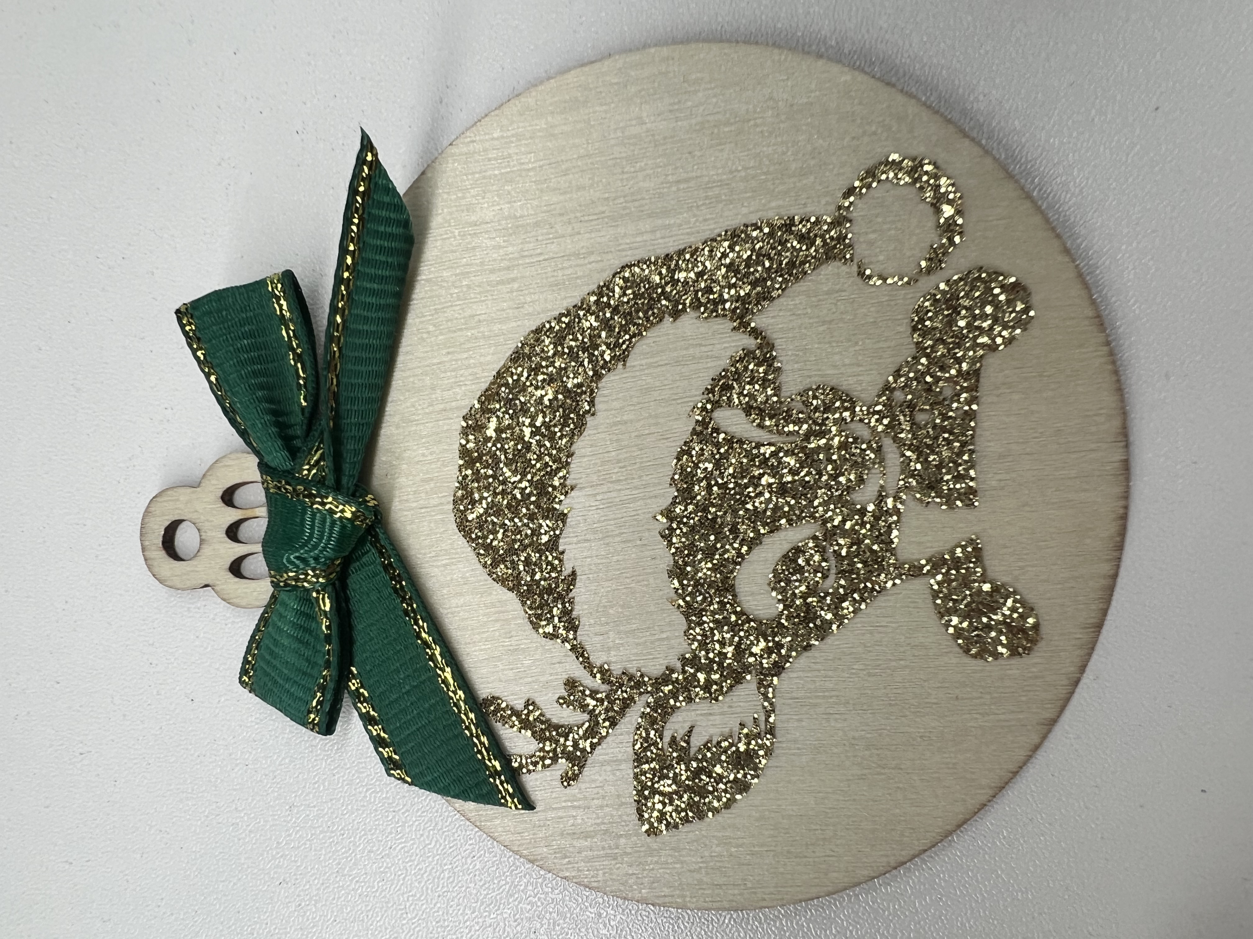 Boule de Noël personnalisable – Bois naturel