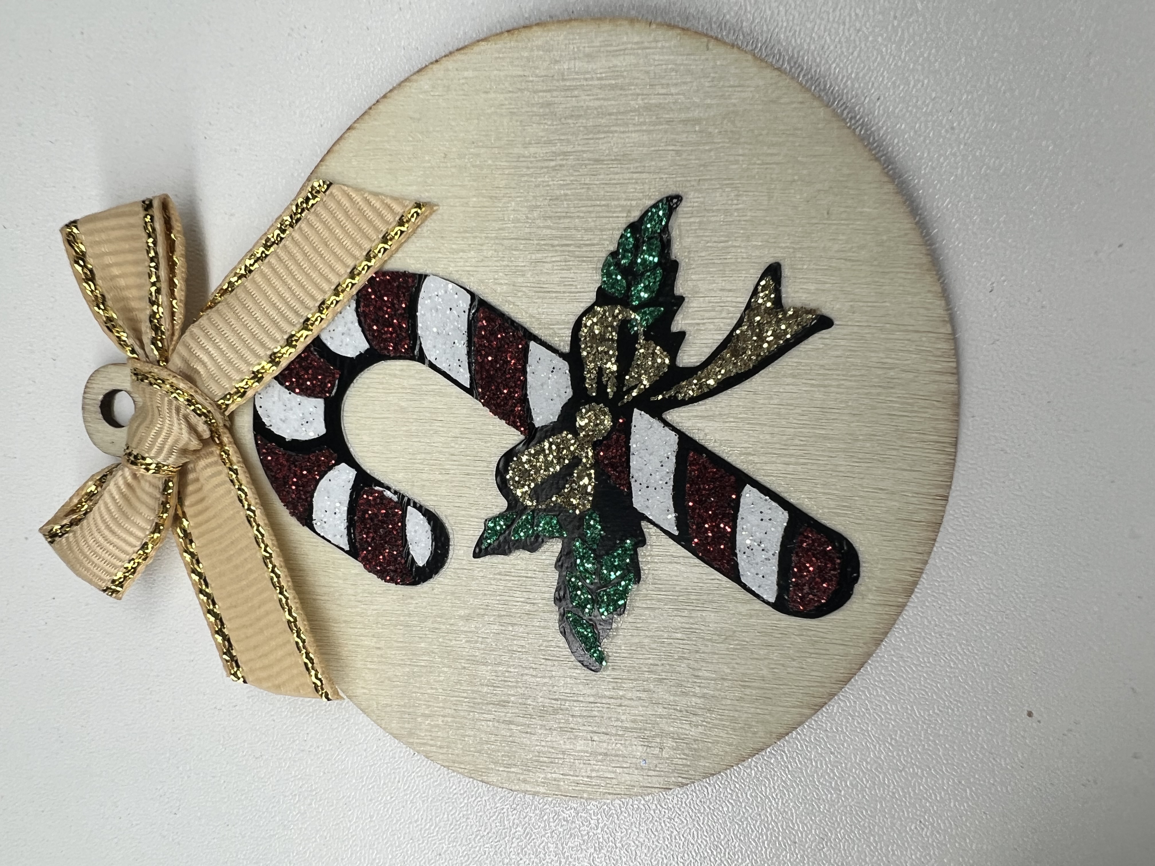 Boule de Noël personnalisable – Bois naturel