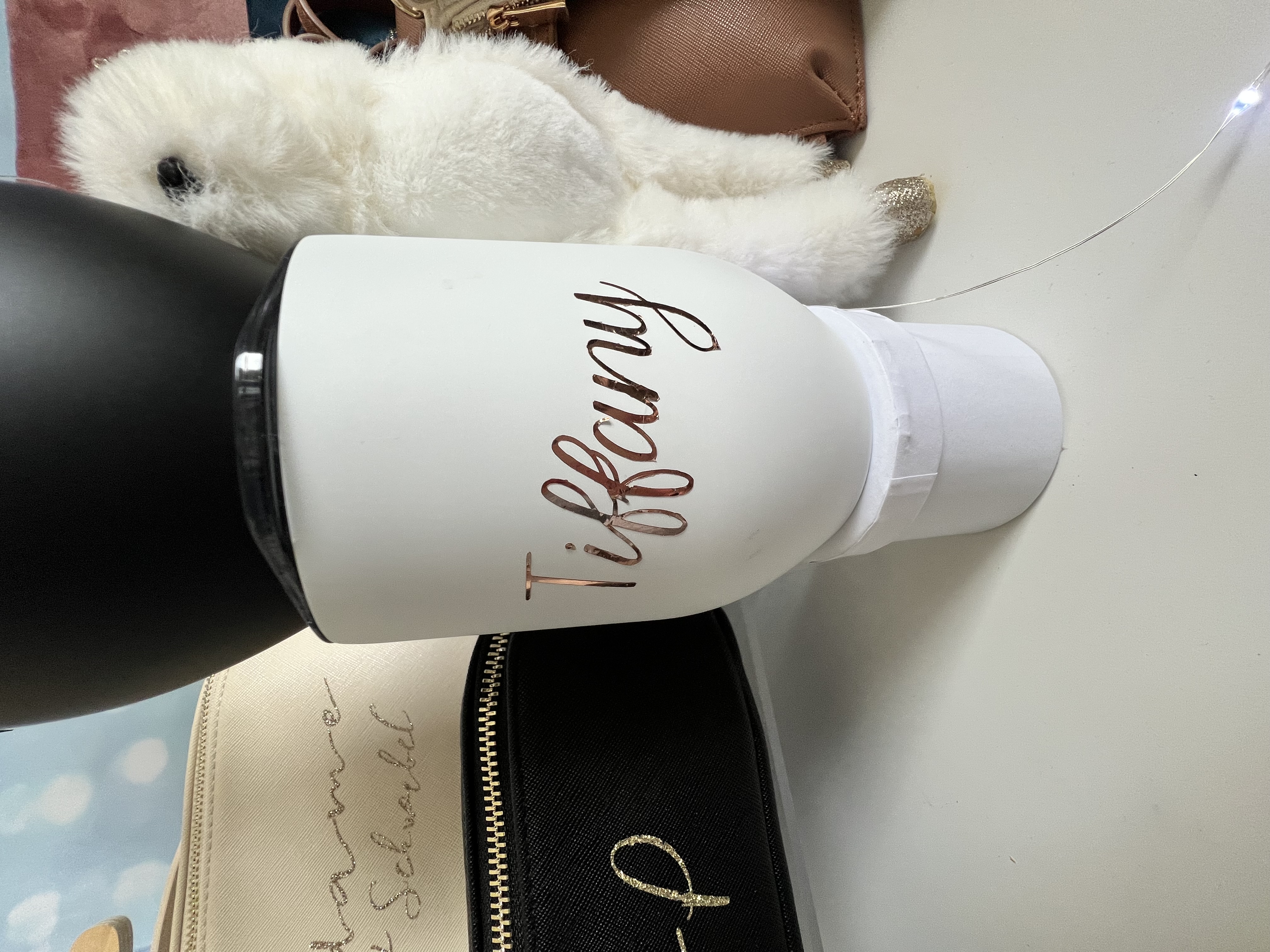 Mug isotherme bombé – Couvercle transparent – Personnalisable