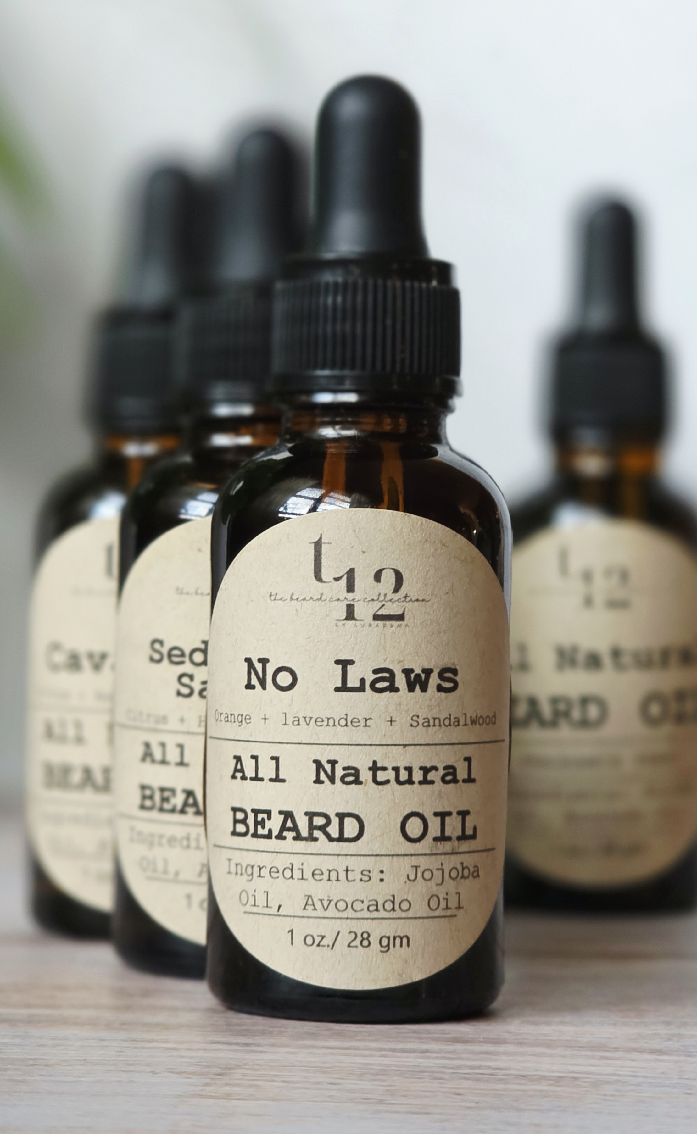 T-12 Beard Oil – Jojoba & Coconut