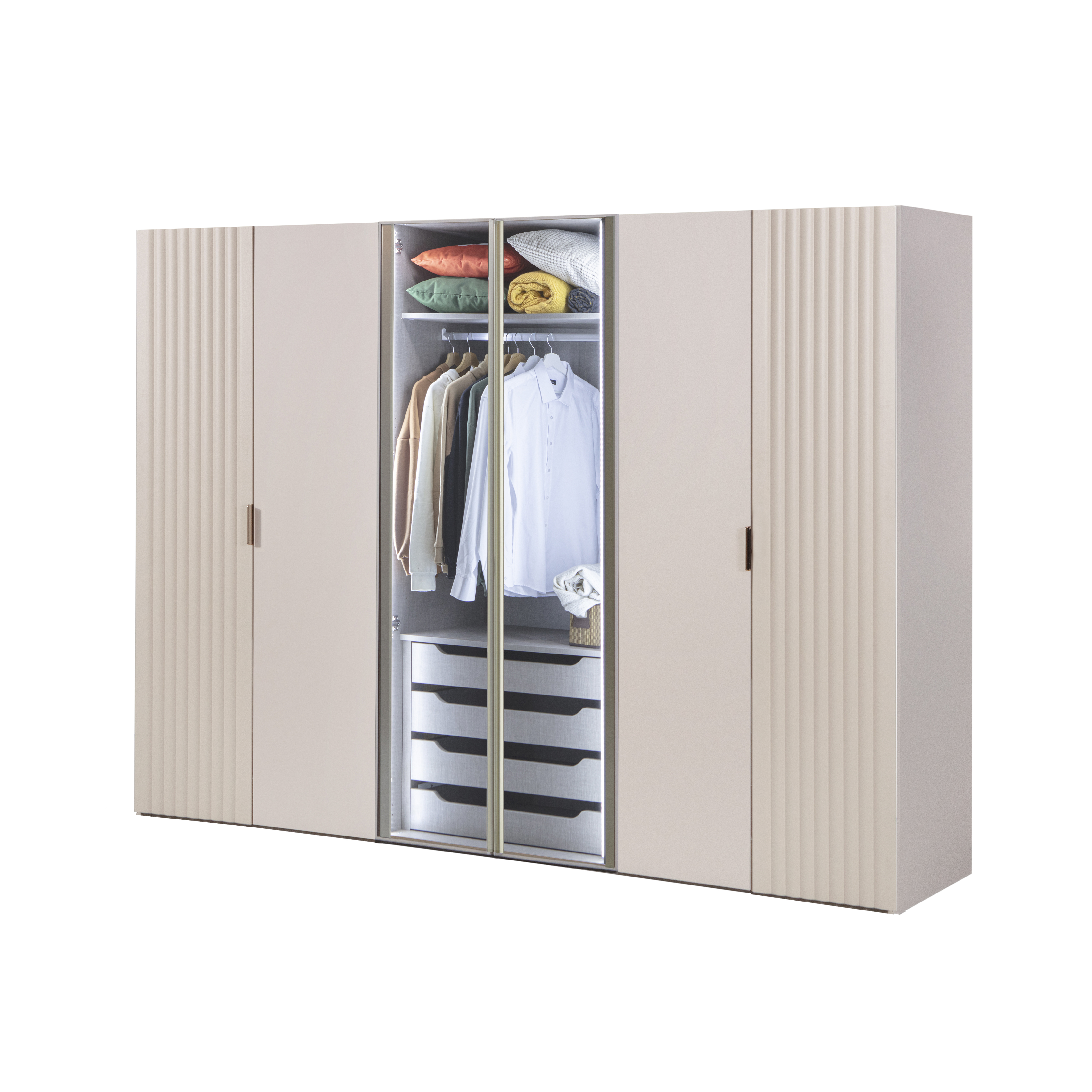 Kleiderschrank mit sechs Türen P- 609