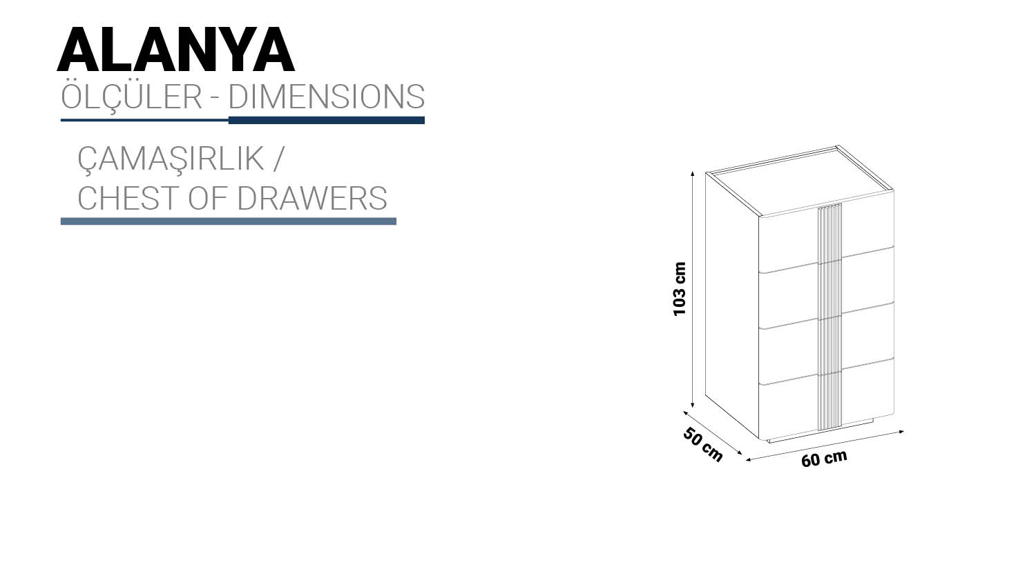 Alanya Wäscher Kommode