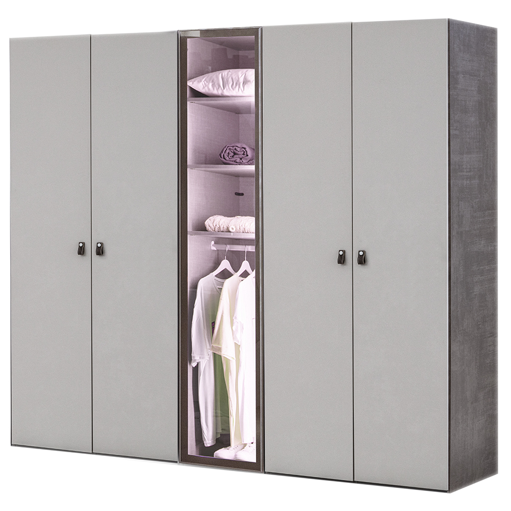 Kleiderschrank mit fünf Türen AU-510