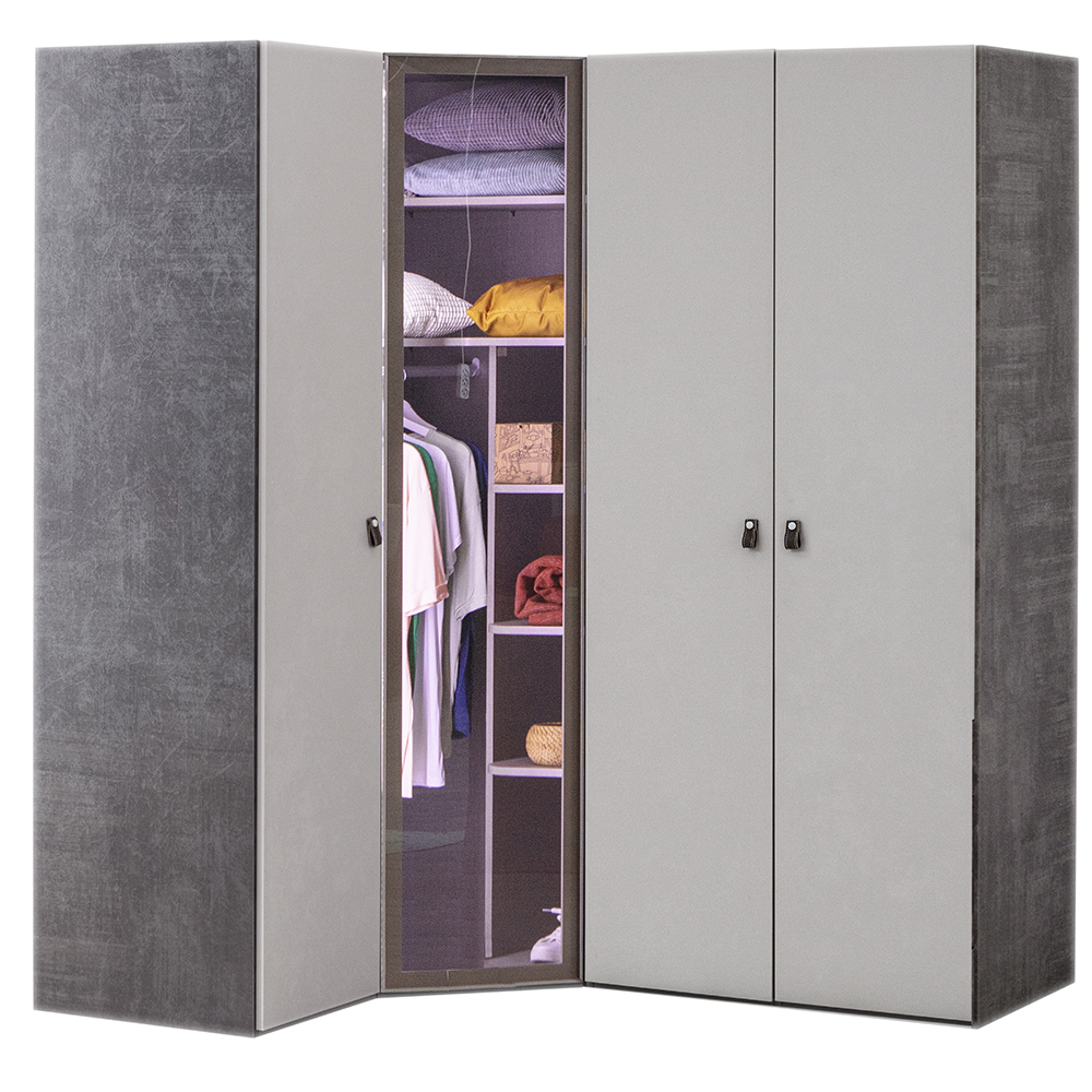 Eck Kleiderschrank AU-832