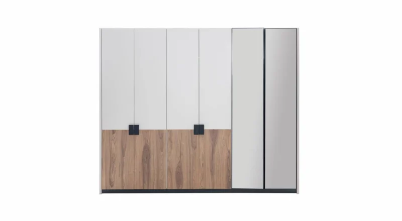 Aqua Kleiderschrank mit 6 Türen