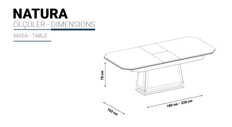 Natura Esstisch Ausziehbar