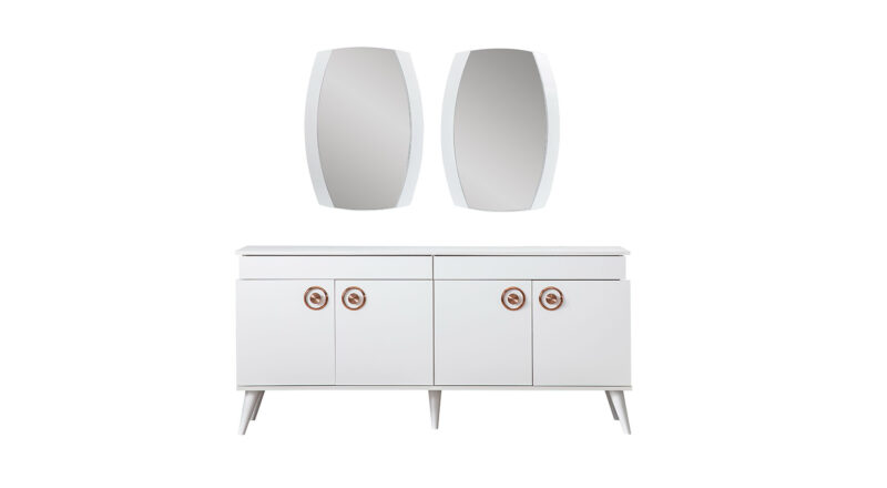 Retro Spiegel für Anrichte