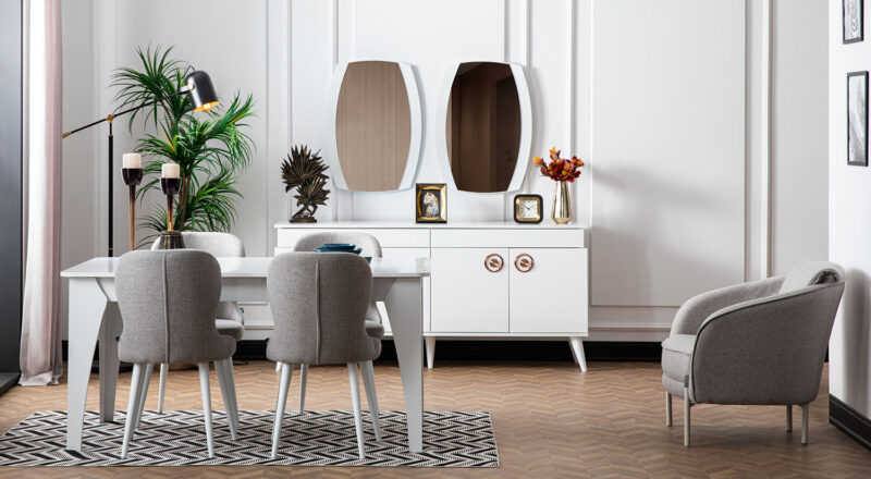 Retro Spiegel für Anrichte