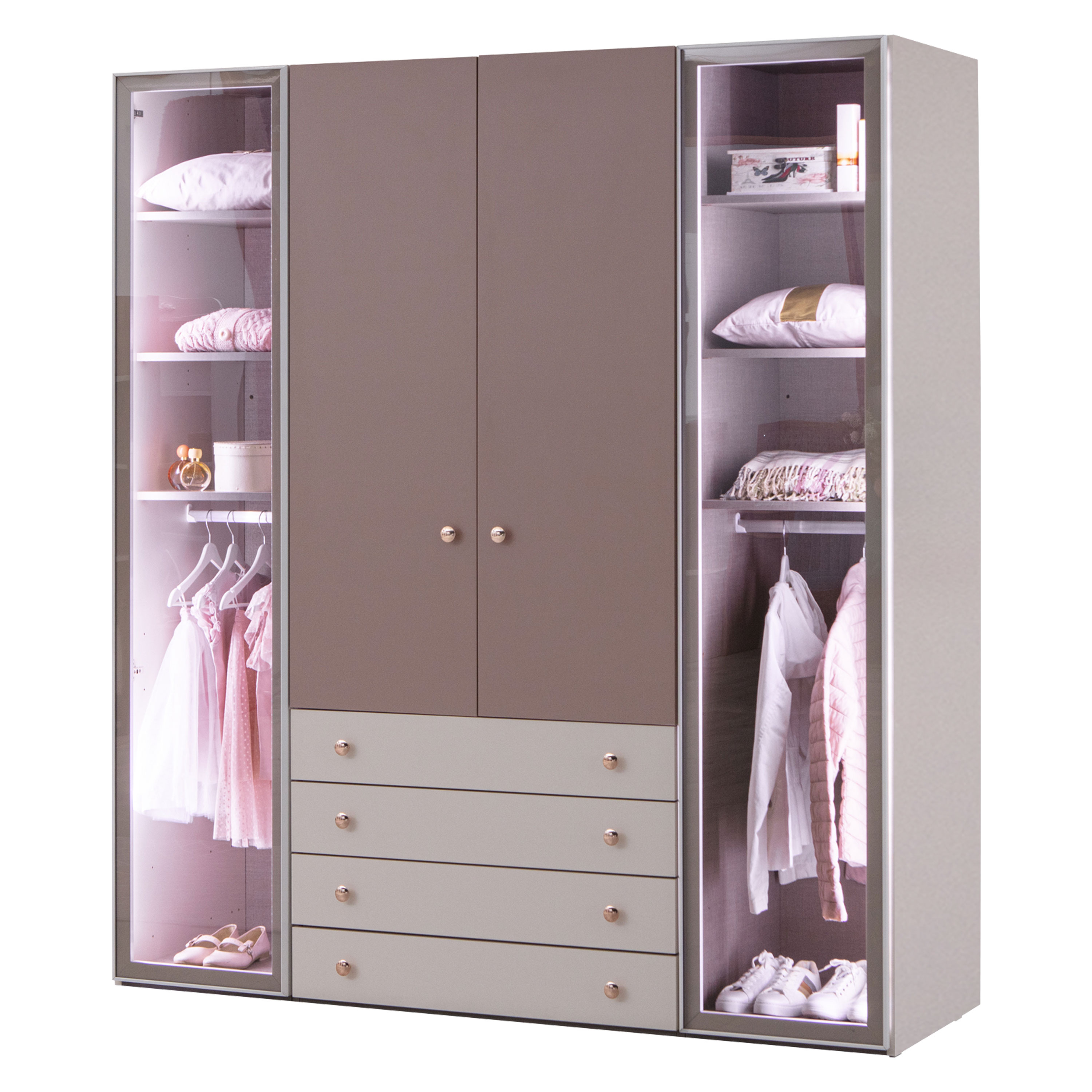 Kleiderschrank mit vier Türen Ro-441