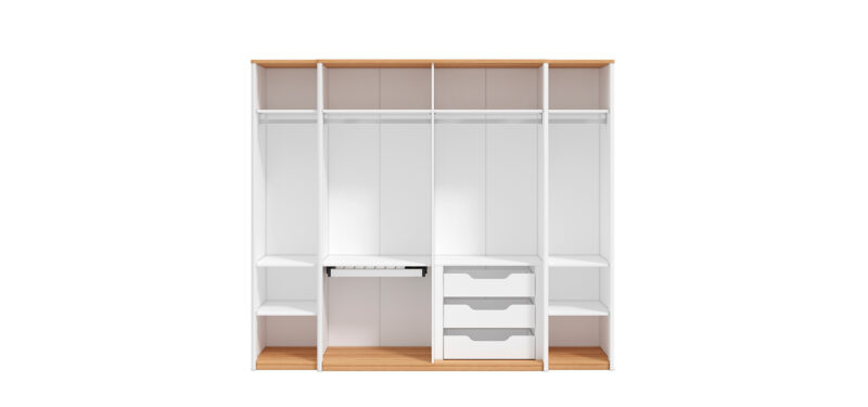 Bodrum Kleiderschrank mit 6 Türen