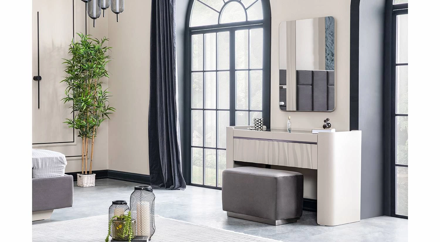 Pamukkale Schminktisch mit Spiegel