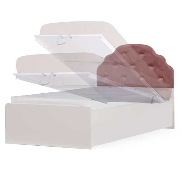 Rose Box Bett 100x200 cm