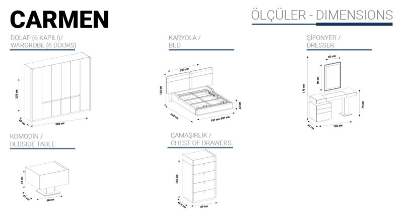 Carmen Box Bett 160x200cm