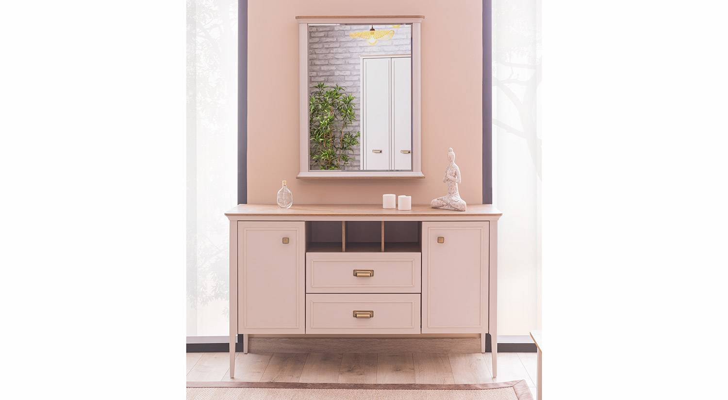 Mugla Schminktisch mit Spiegel