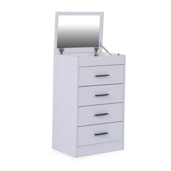 Atlas White Wäscher Kommode mit Spiegel