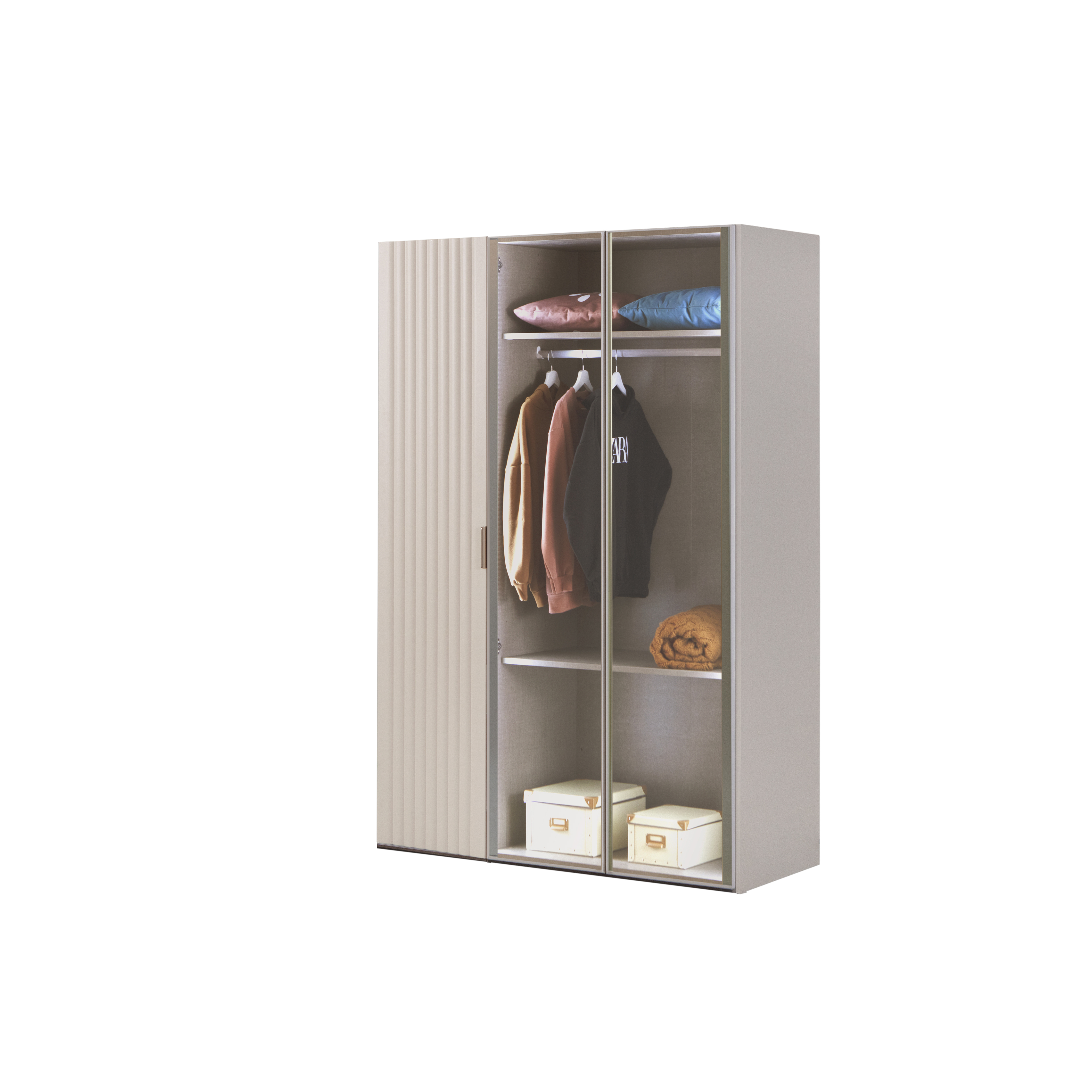 Kleiderschrank mit drei Türen P-304