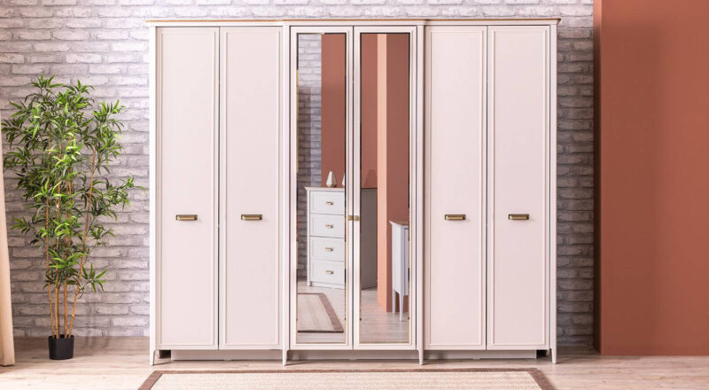 Mugla Kleiderschrank mit 6 Türen