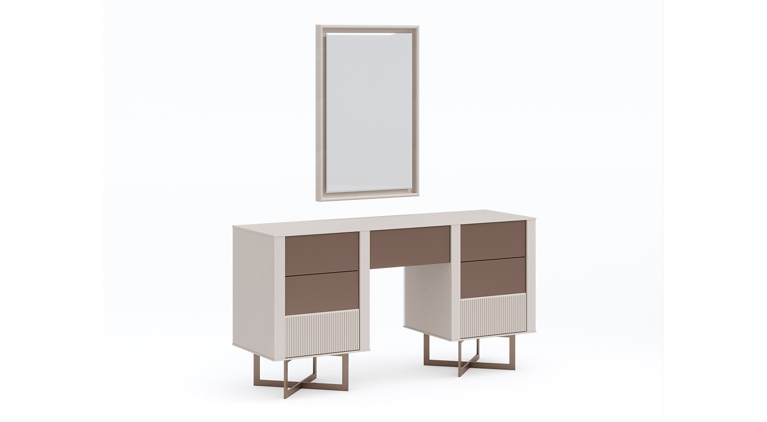 Alfa Schminktisch mit Spiegel