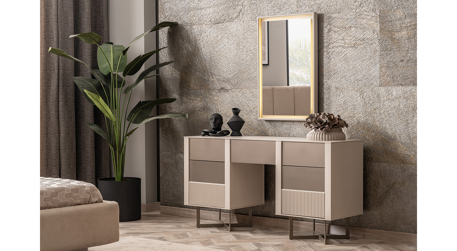 Alfa Schminktisch mit Spiegel