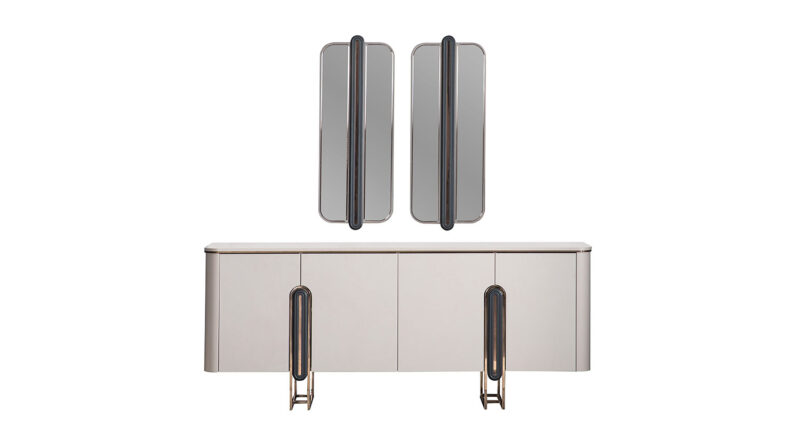 Ottoman Spiegel für Anrichte