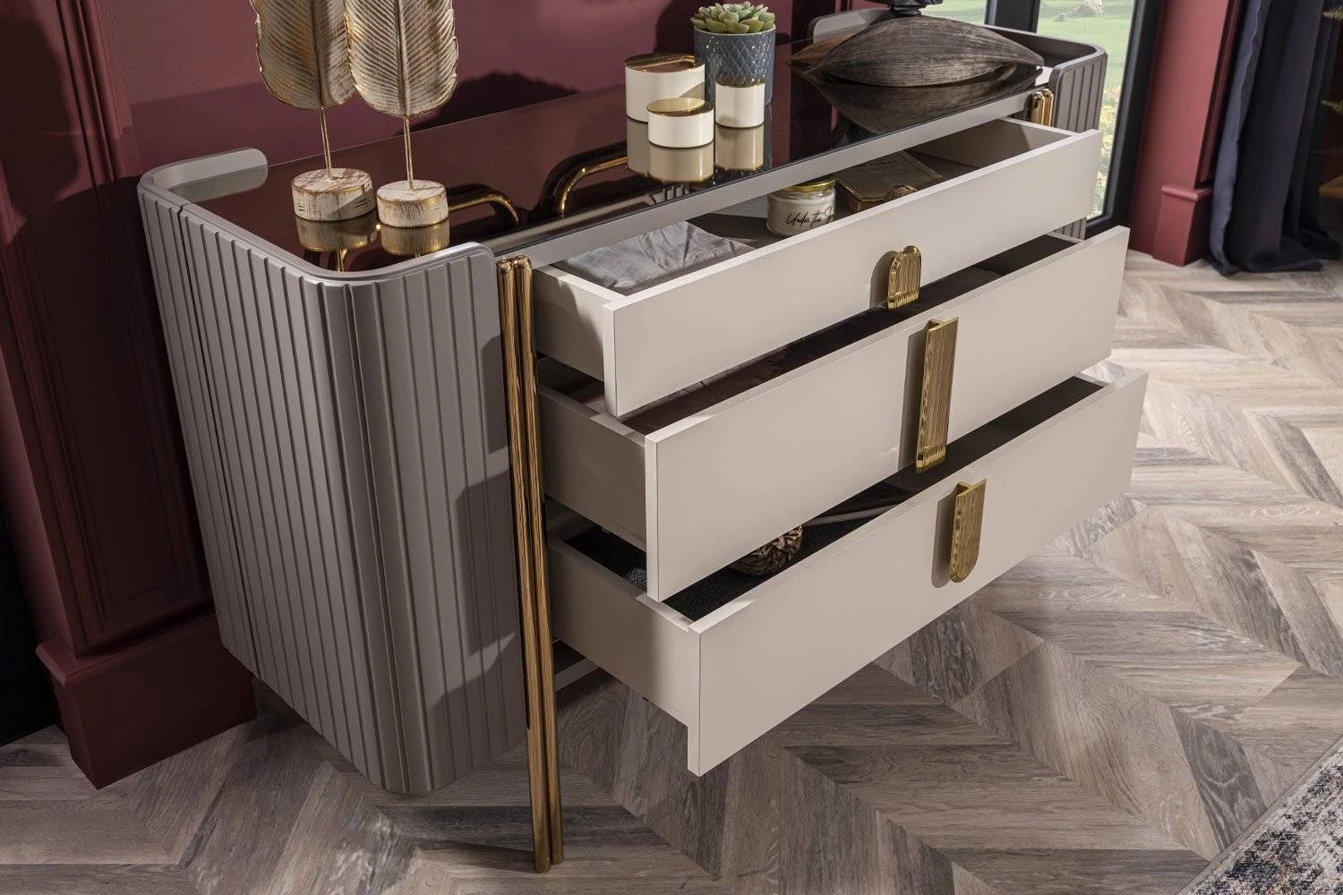 Florya Schminktisch mit Spiegel