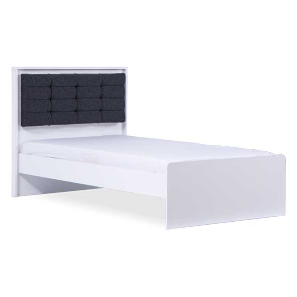 Atlas White Bett mit Kopfteil 100x200