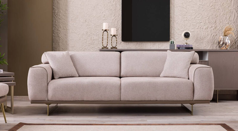 Latte Zweisitzer Sofa