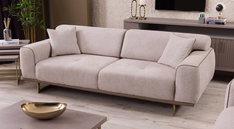 Latte Zweisitzer Sofa