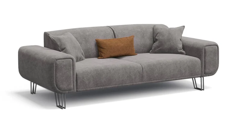Basic Dreisitzer-Sofa mit Bettfunktion Ohne Holzbock