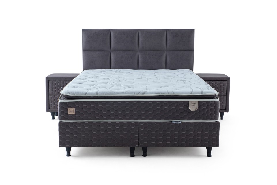 Visco Grey Boxbett Set