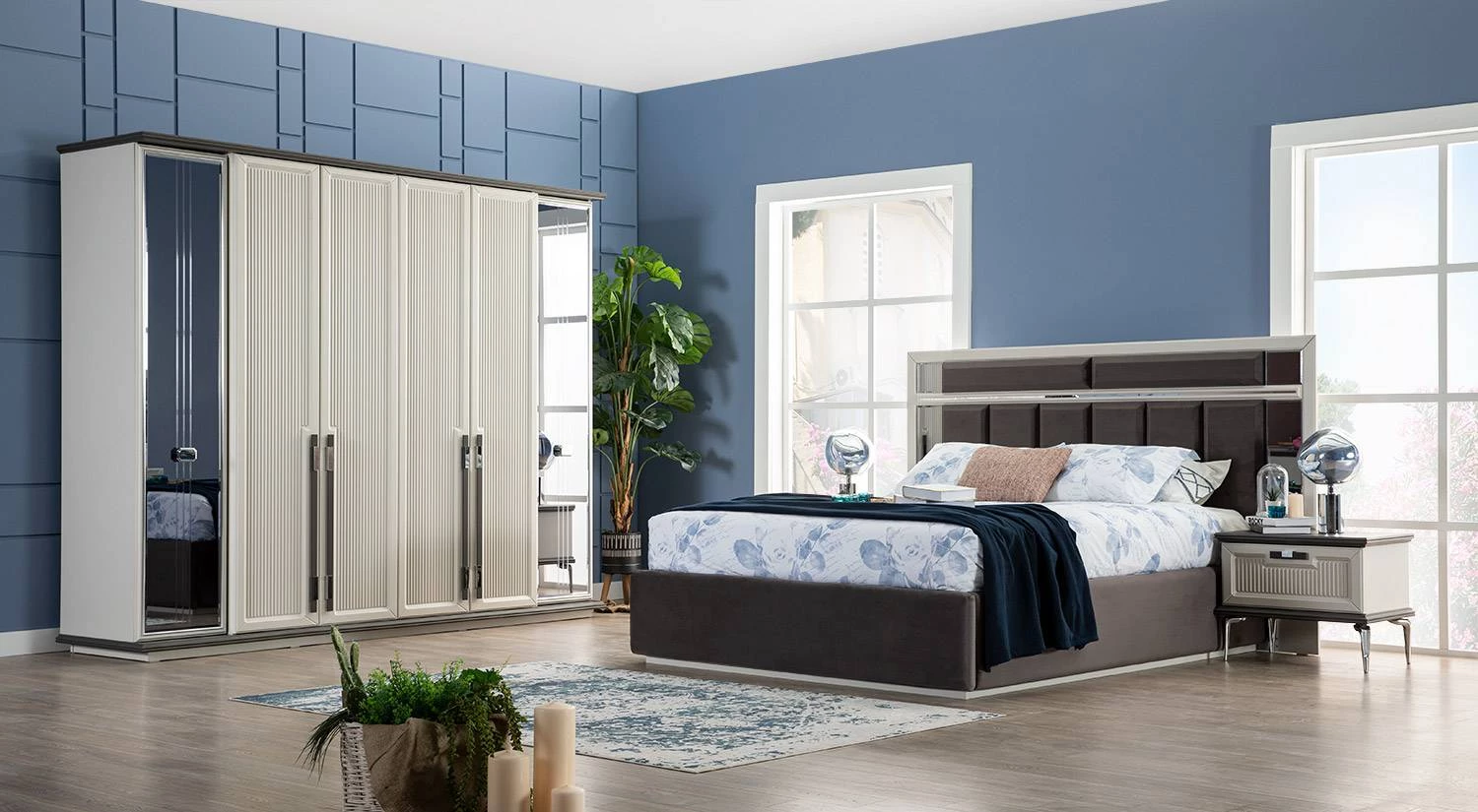 Marmaris Schminktisch mit Spiegel