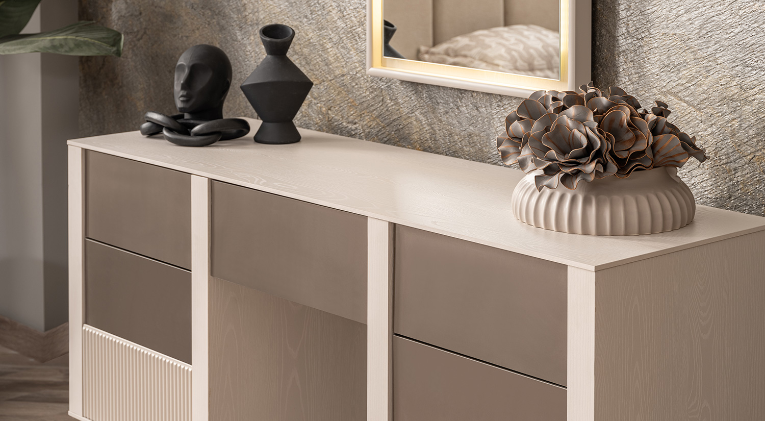 Alfa Schminktisch mit Spiegel