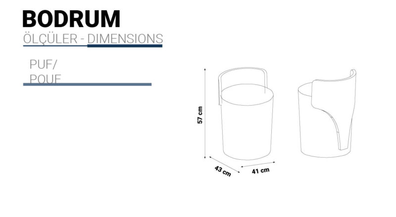 Bodrum Schminktisch Hocker