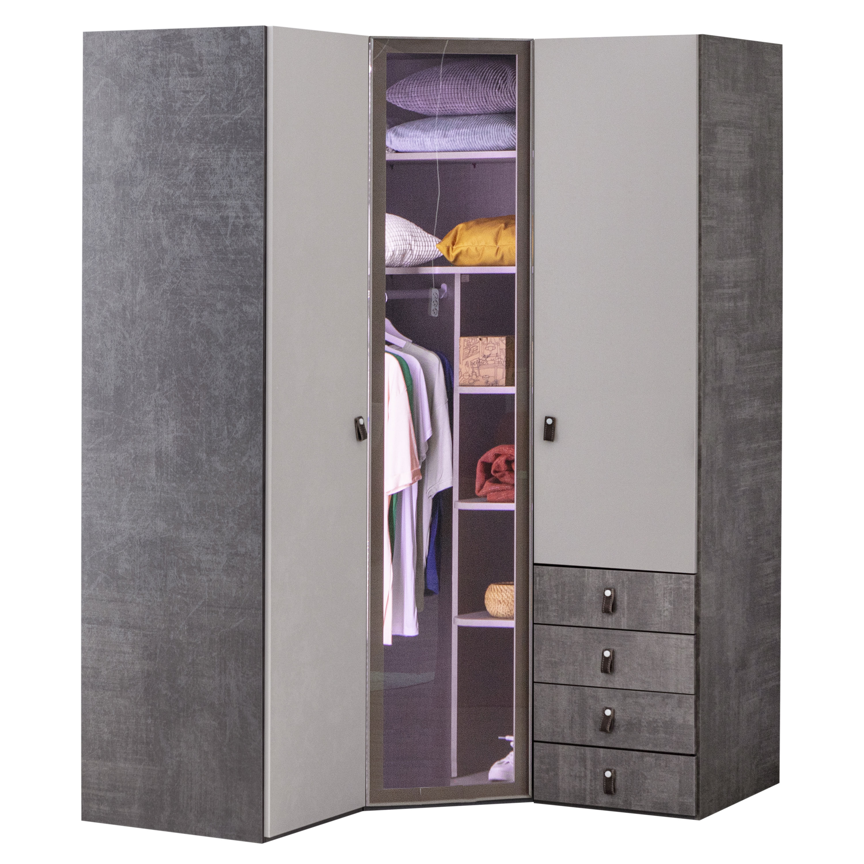 Eck Kleiderschrank AU-808