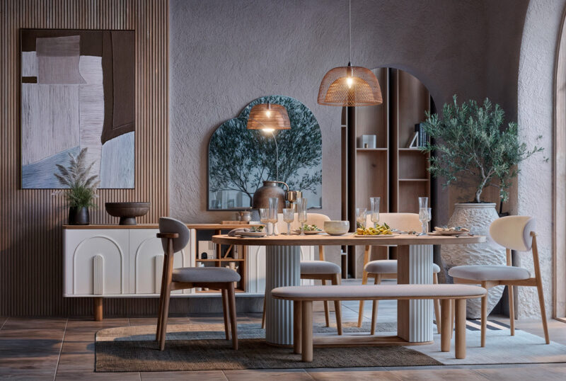 Bodrum Spiegel für Anrichte