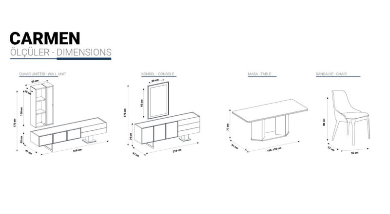 Carmen Spiegel für Anrichte