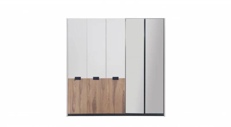 Aqua Kleiderschrank mit 6 Türen