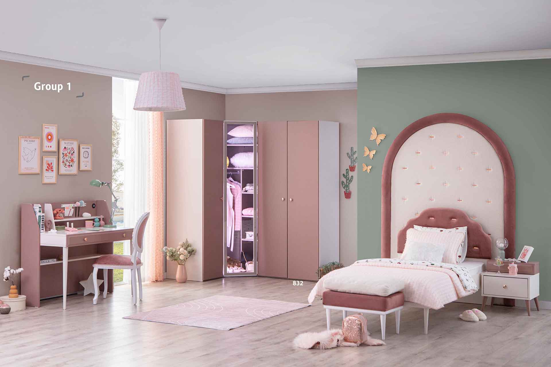 Rose Kinderzimmer Set