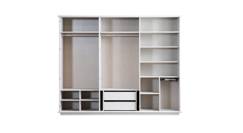 Alacati Kleiderschrank mit 6 Türen