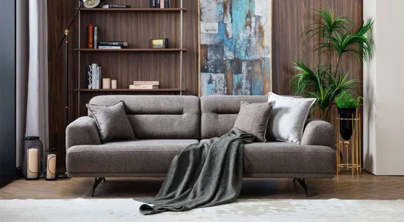 Aqua Zweisitzer-Sofa mit Bettfunktion