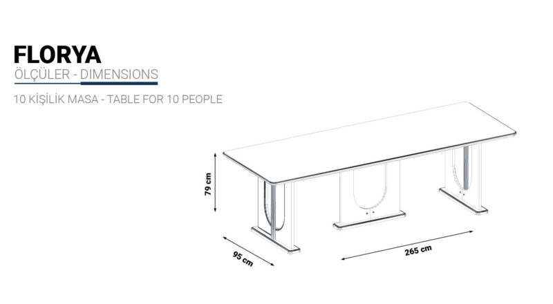 Florya Esstisch Lang
