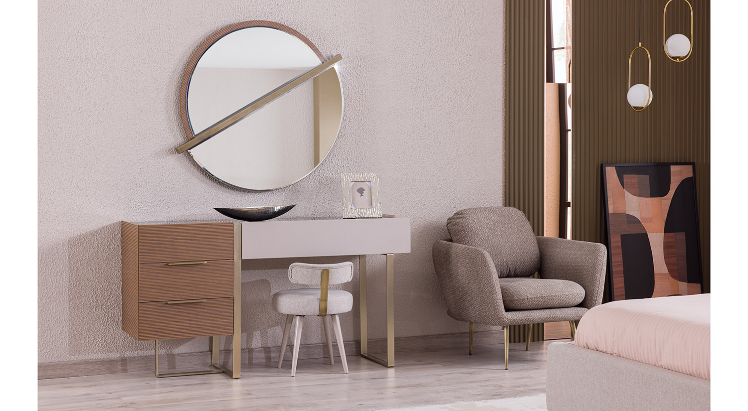 Pablo Schminktisch mit Spiegel