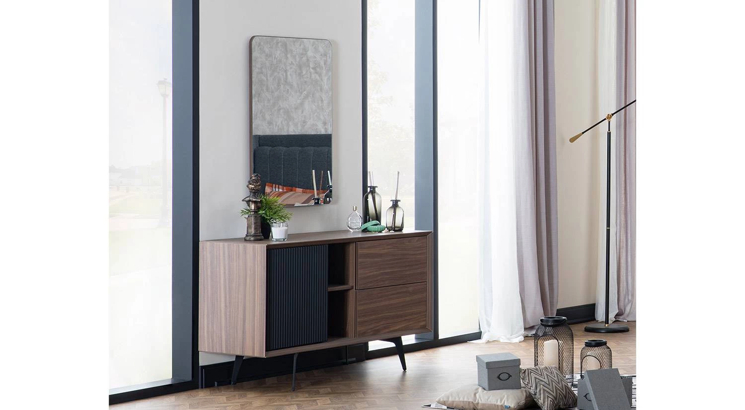 Polo Schminktisch mit Spiegel